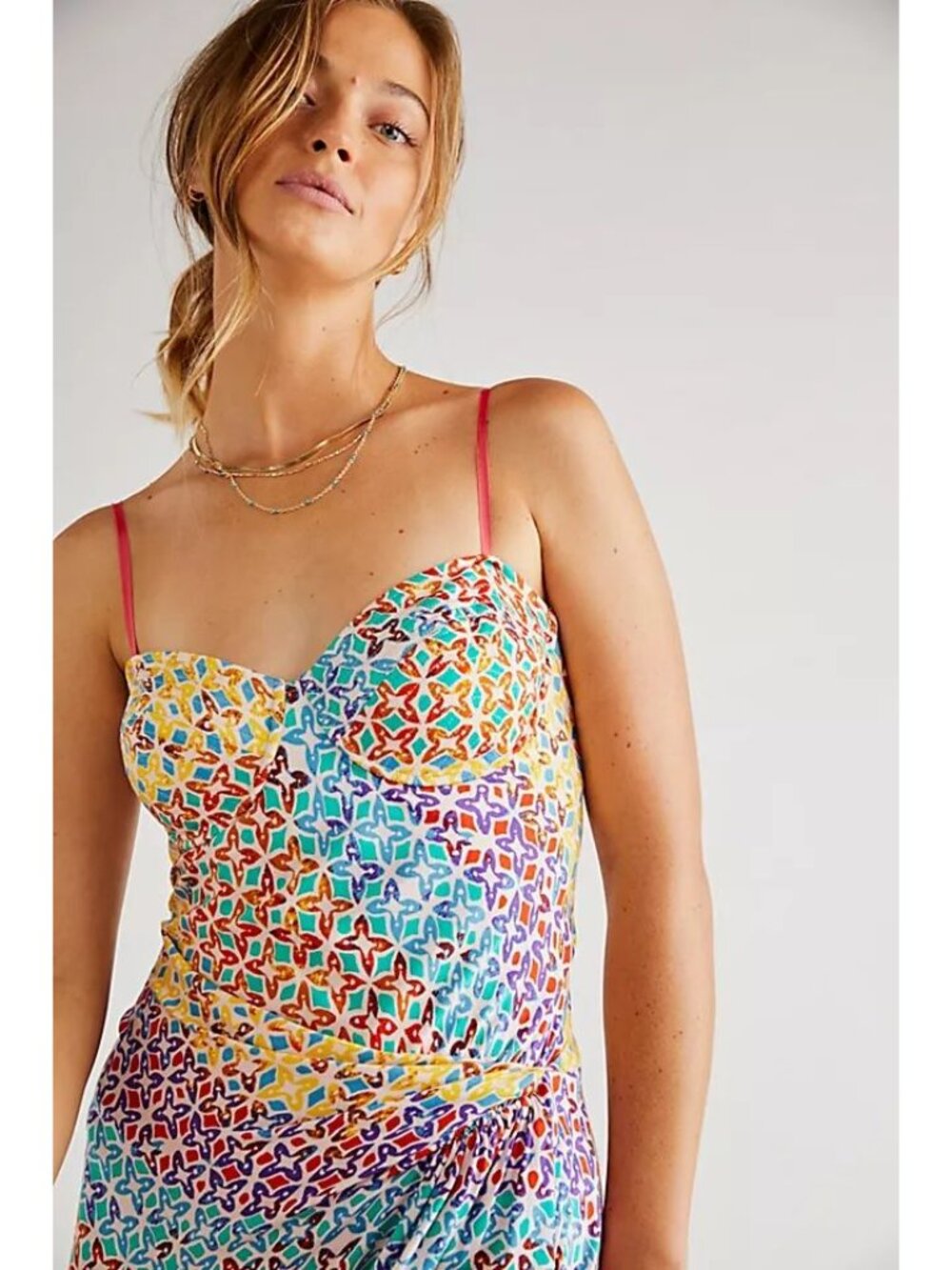 Free People Kaleidoscope Dreams Midi Dress in Original Combo size Medium - Picture 8 of 9